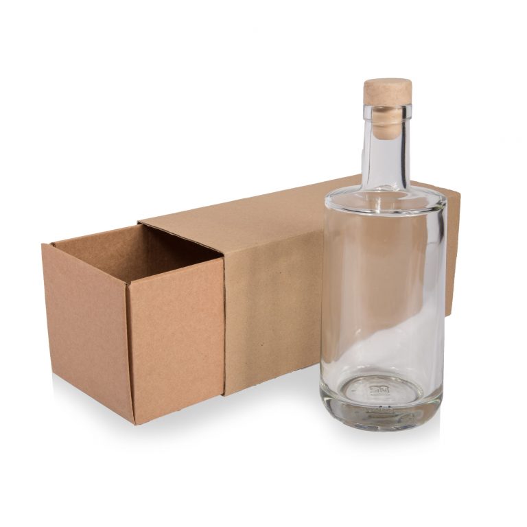 Single Gin Glass Postal Box Gift Packaging for Retail